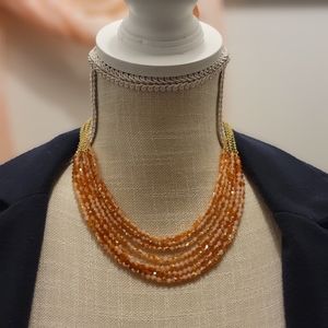 Banana Republic coral beaded necklace